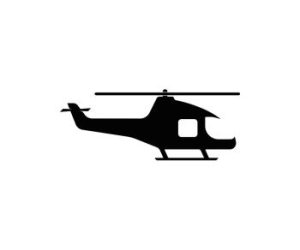 Helicopter logo vector icon illustration design